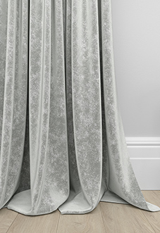 Caen Chenille, Old Silver - Made to Measure Curtains